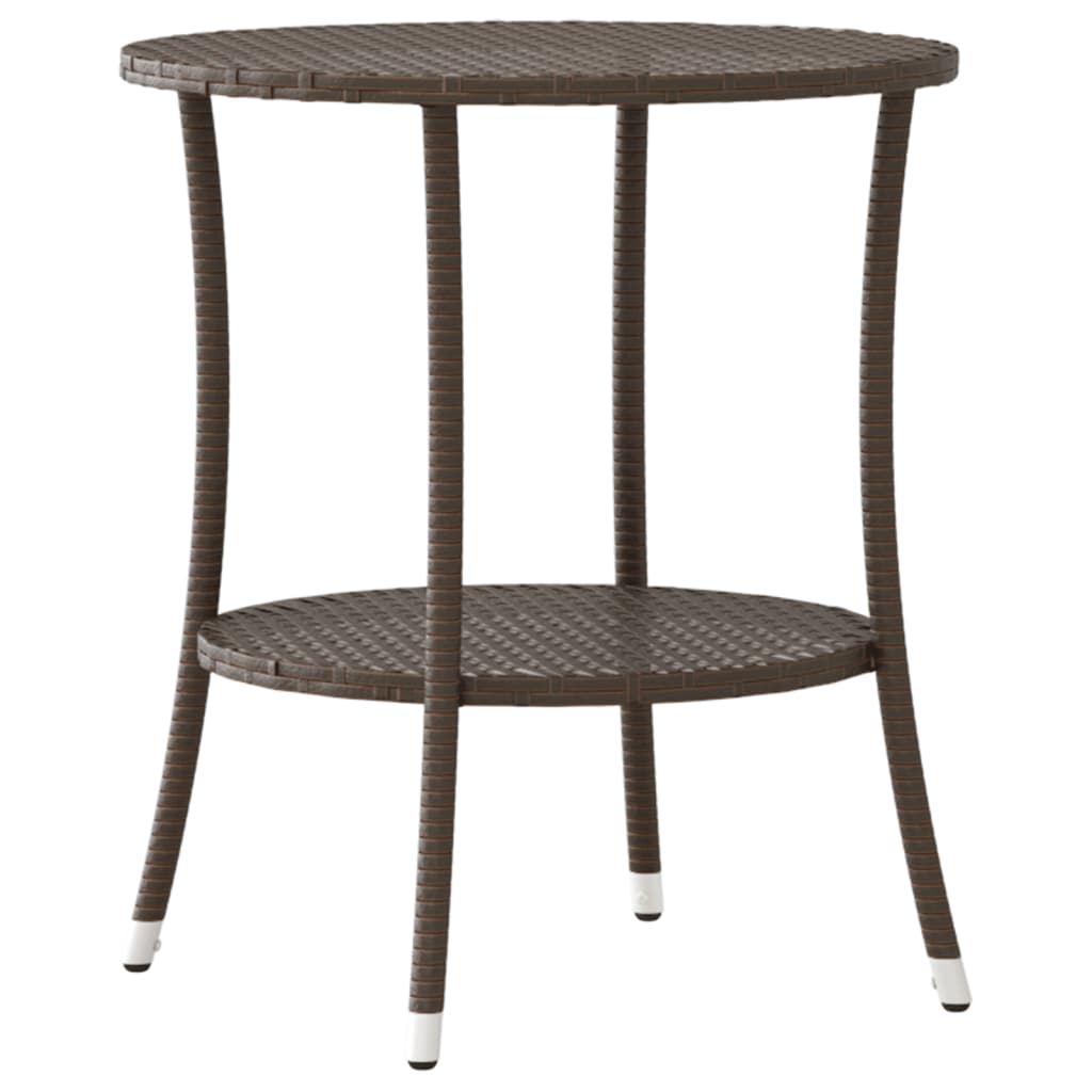 Tuinstoelen 2 st verstelbaar met tafel poly rattan bruin is nu te koop bij PeponiXL, paradijselijk wonen!