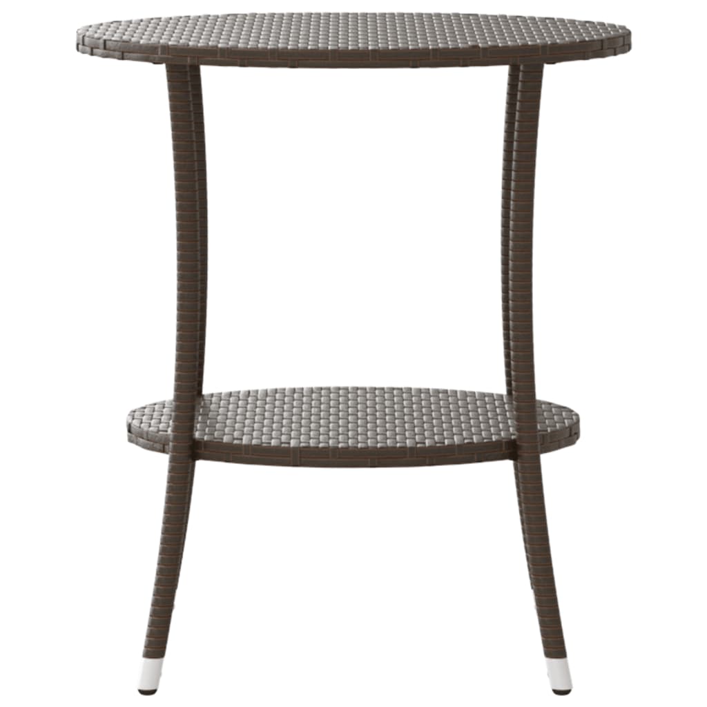 Tuinstoelen 2 st verstelbaar met tafel poly rattan bruin is nu te koop bij PeponiXL, paradijselijk wonen!