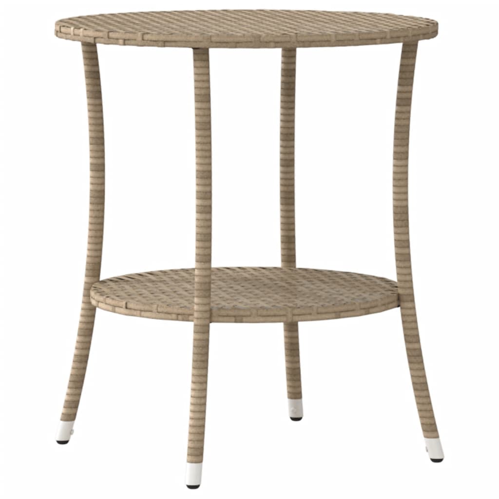 Tuinstoelen 2 st verstelbaar met tafel poly rattan beige is nu te koop bij PeponiXL, paradijselijk wonen!