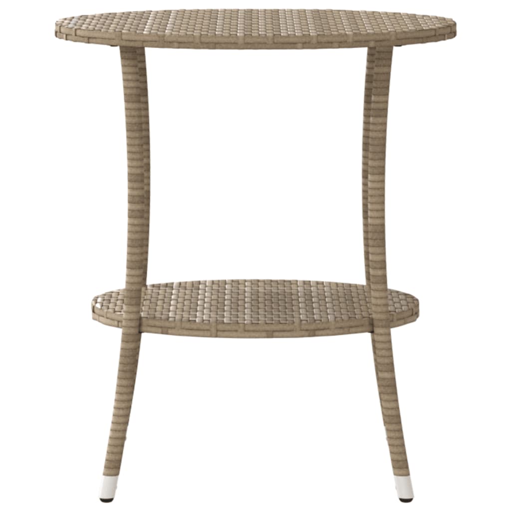 Tuinstoelen 2 st verstelbaar met tafel poly rattan beige is nu te koop bij PeponiXL, paradijselijk wonen!