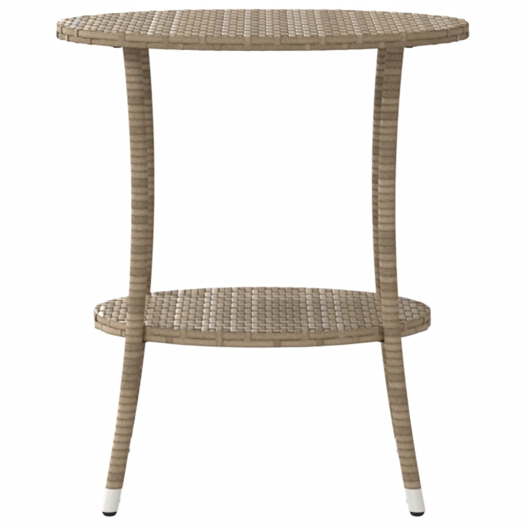Tuinstoelen 2 st verstelbaar met tafel poly rattan beige is nu te koop bij PeponiXL, paradijselijk wonen!