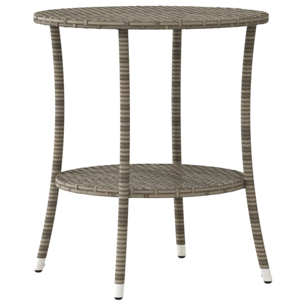 Tuinstoelen 2 st verstelbaar met tafel poly rattan grijs is nu te koop bij PeponiXL, paradijselijk wonen!
