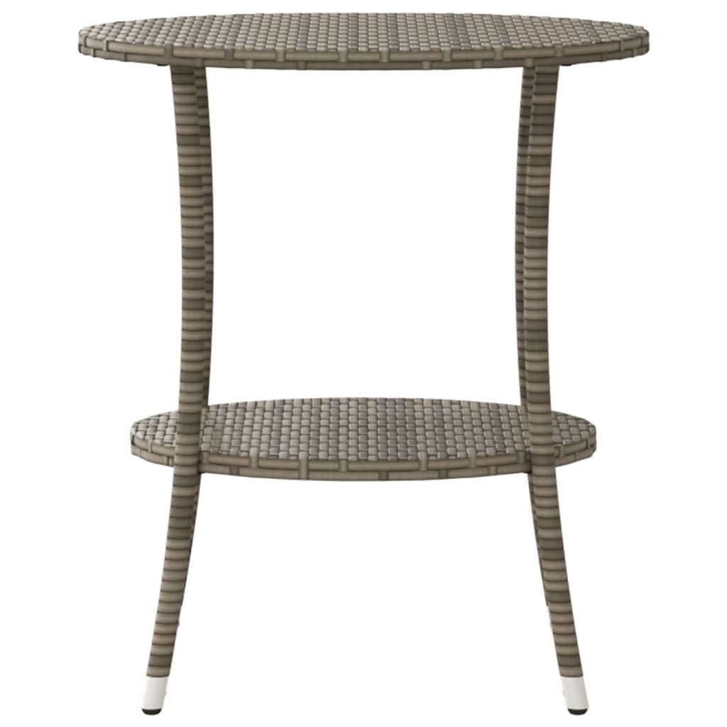 Tuinstoelen 2 st verstelbaar met tafel poly rattan grijs is nu te koop bij PeponiXL, paradijselijk wonen!
