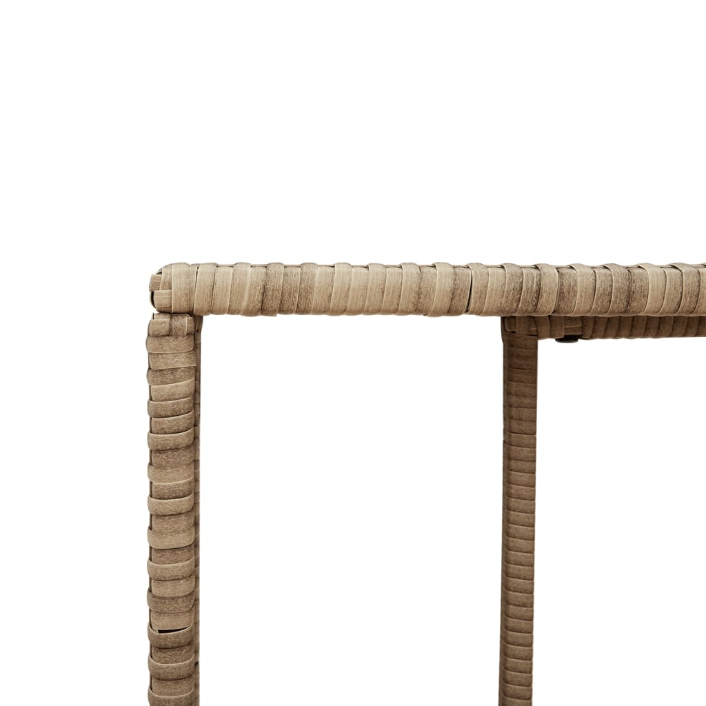 Opbergschappen 2 st poly rattan beige is nu te koop bij PeponiXL, paradijselijk wonen!