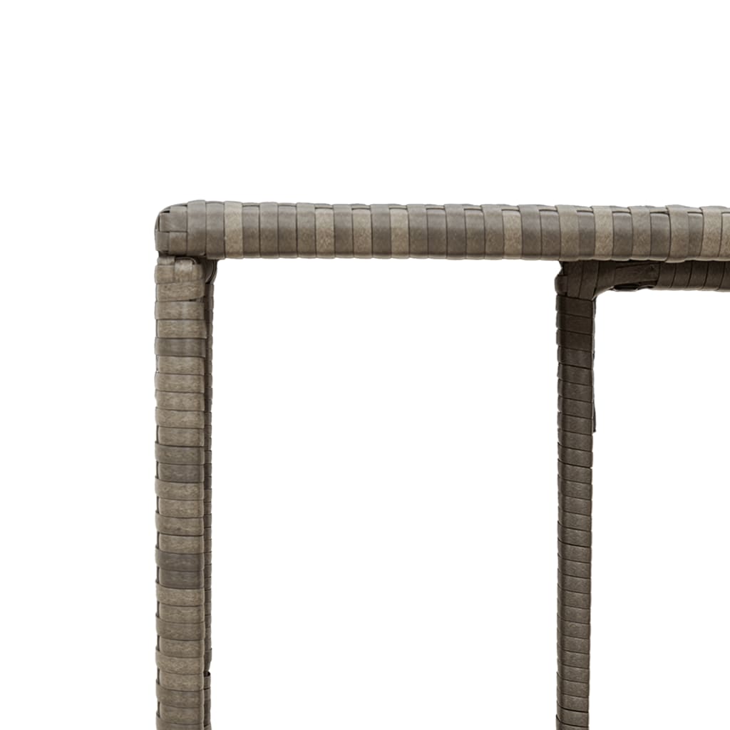 Opbergschappen 2 st poly rattan grijs is nu te koop bij PeponiXL, paradijselijk wonen!