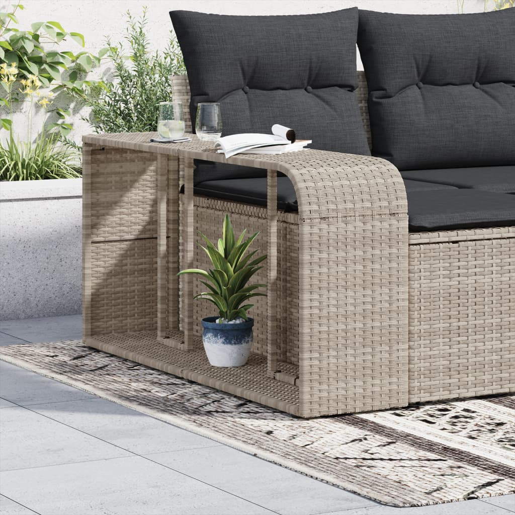 Opbergschappen 2 st poly rattan lichtgrijs is nu te koop bij PeponiXL, paradijselijk wonen!