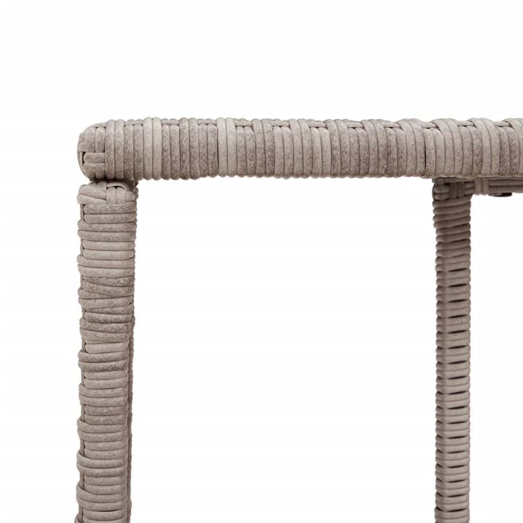 Opbergschappen 2 st poly rattan lichtgrijs is nu te koop bij PeponiXL, paradijselijk wonen!