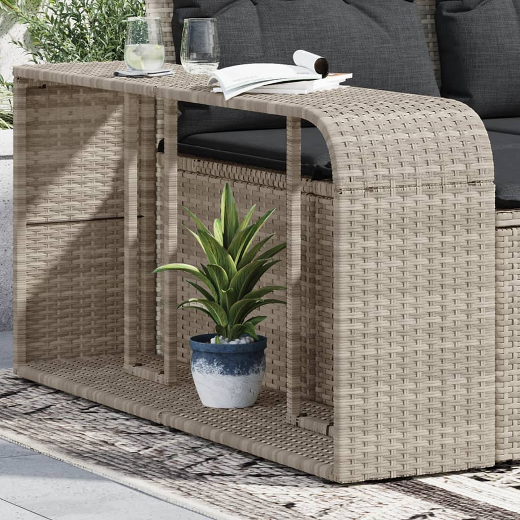 Opbergschappen 2 st poly rattan lichtgrijs is nu te koop bij PeponiXL, paradijselijk wonen!