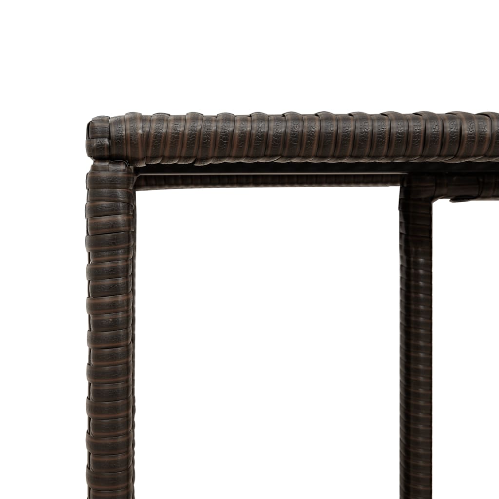 Opbergschappen 2 st poly rattan bruin is nu te koop bij PeponiXL, paradijselijk wonen!