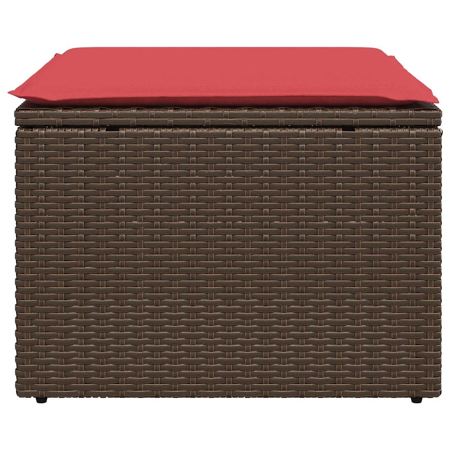 Tuinkruk met kussen 55x55x37 cm poly rattan bruin is nu te koop bij PeponiXL, paradijselijk wonen!