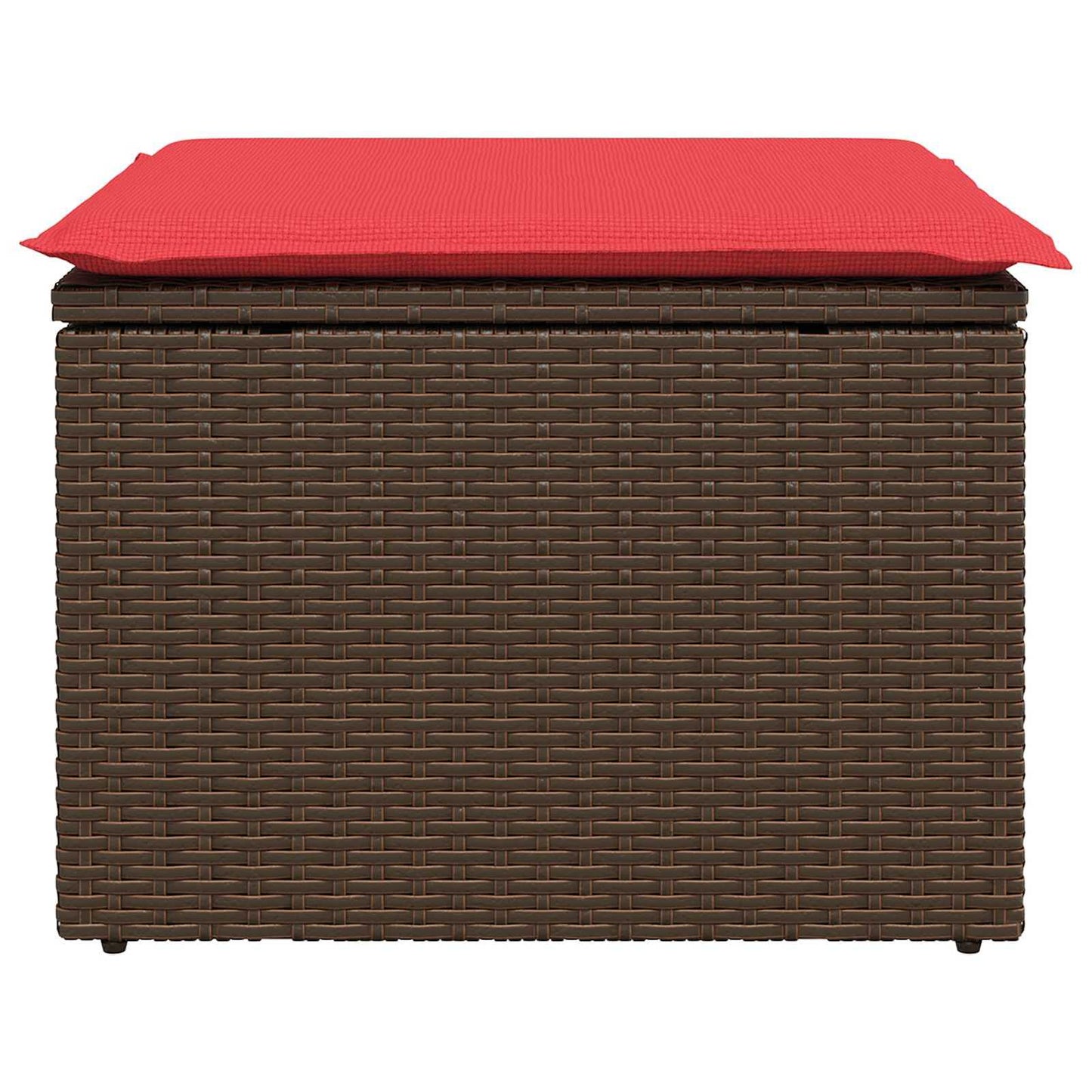 Tuinkruk met kussen 55x55x37 cm poly rattan bruin is nu te koop bij PeponiXL, paradijselijk wonen!
