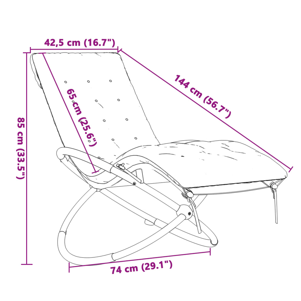 Ligbed geometrisch met kussen staal zwart en grijs is nu te koop bij PeponiXL, paradijselijk wonen!