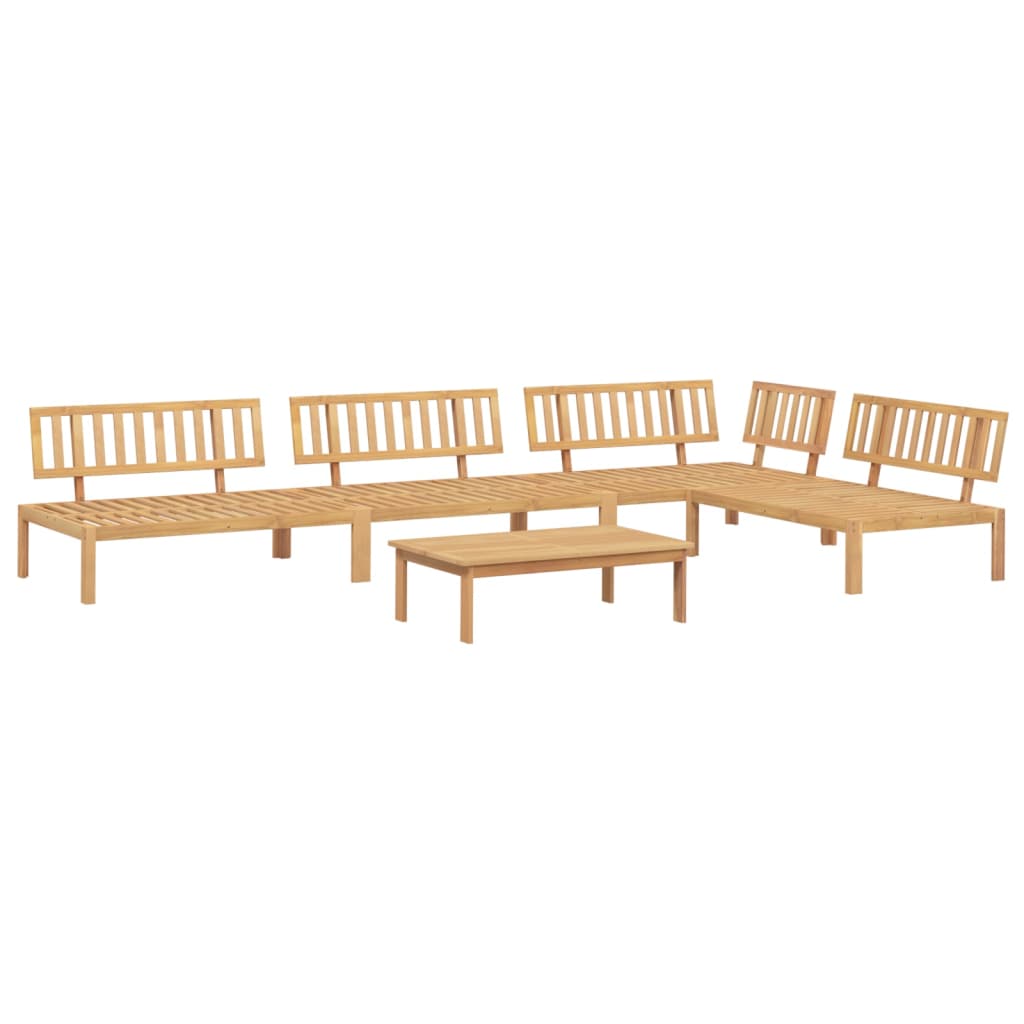 5-delige Loungeset pallet massief acaciahout