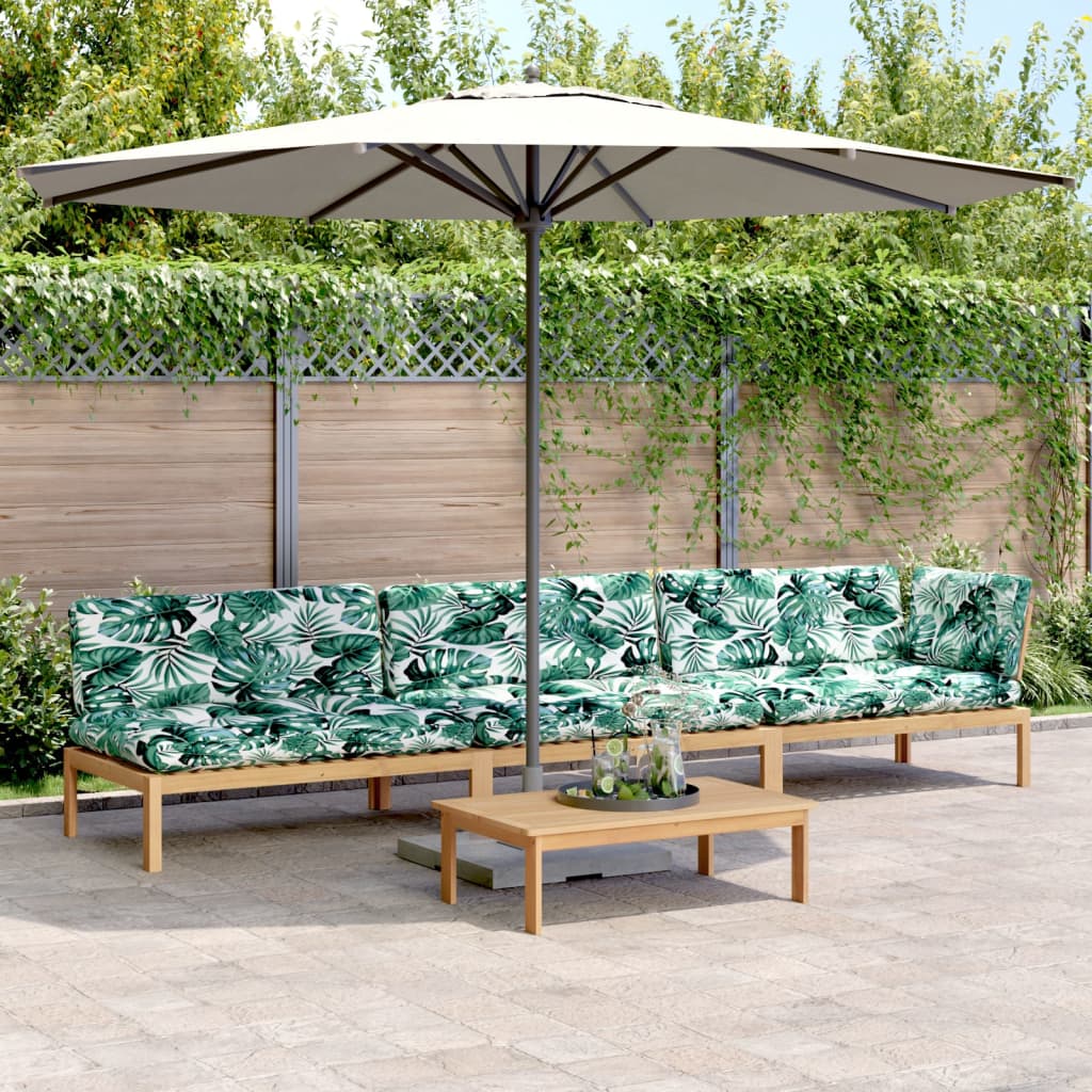 4-delige Loungeset pallet met kussens massief acaciahout is nu te koop bij PeponiXL, paradijselijk wonen!