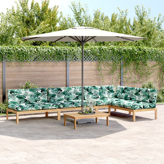 5-delige Loungeset pallet met kussens massief acaciahout is nu te koop bij PeponiXL, paradijselijk wonen!