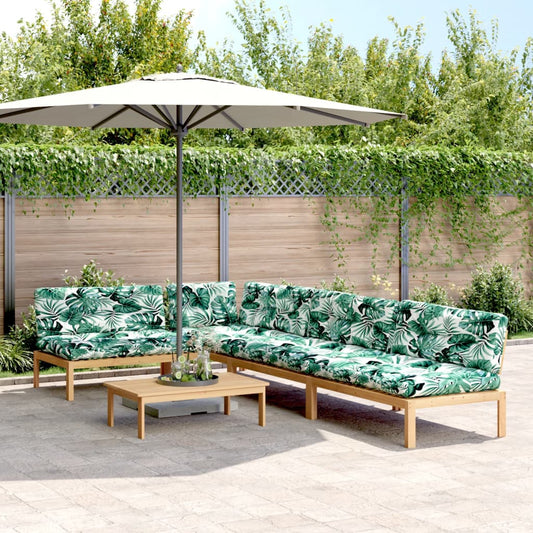 5-delige Loungeset pallet met kussens massief acaciahout is nu te koop bij PeponiXL, paradijselijk wonen!