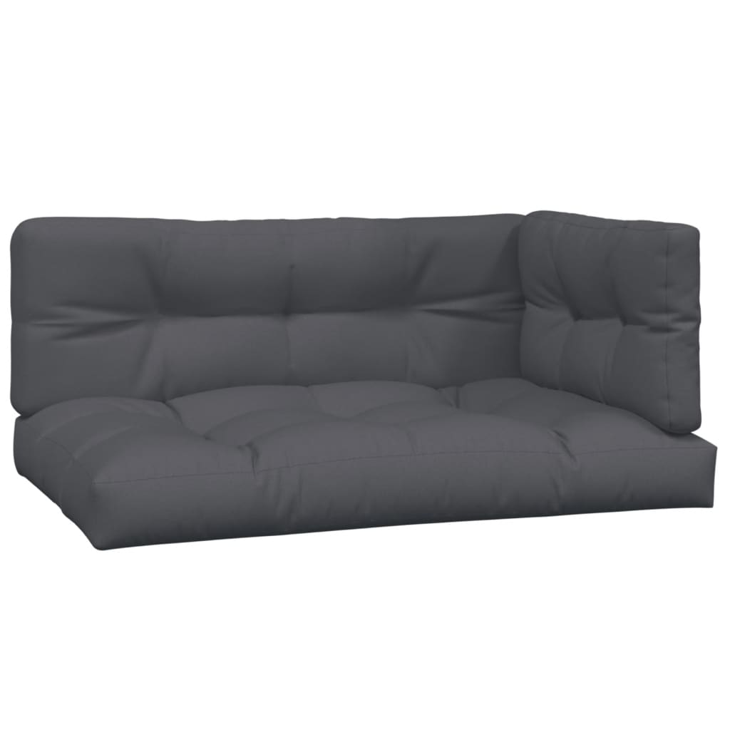 4-delige Loungeset pallet met kussens massief acaciahout