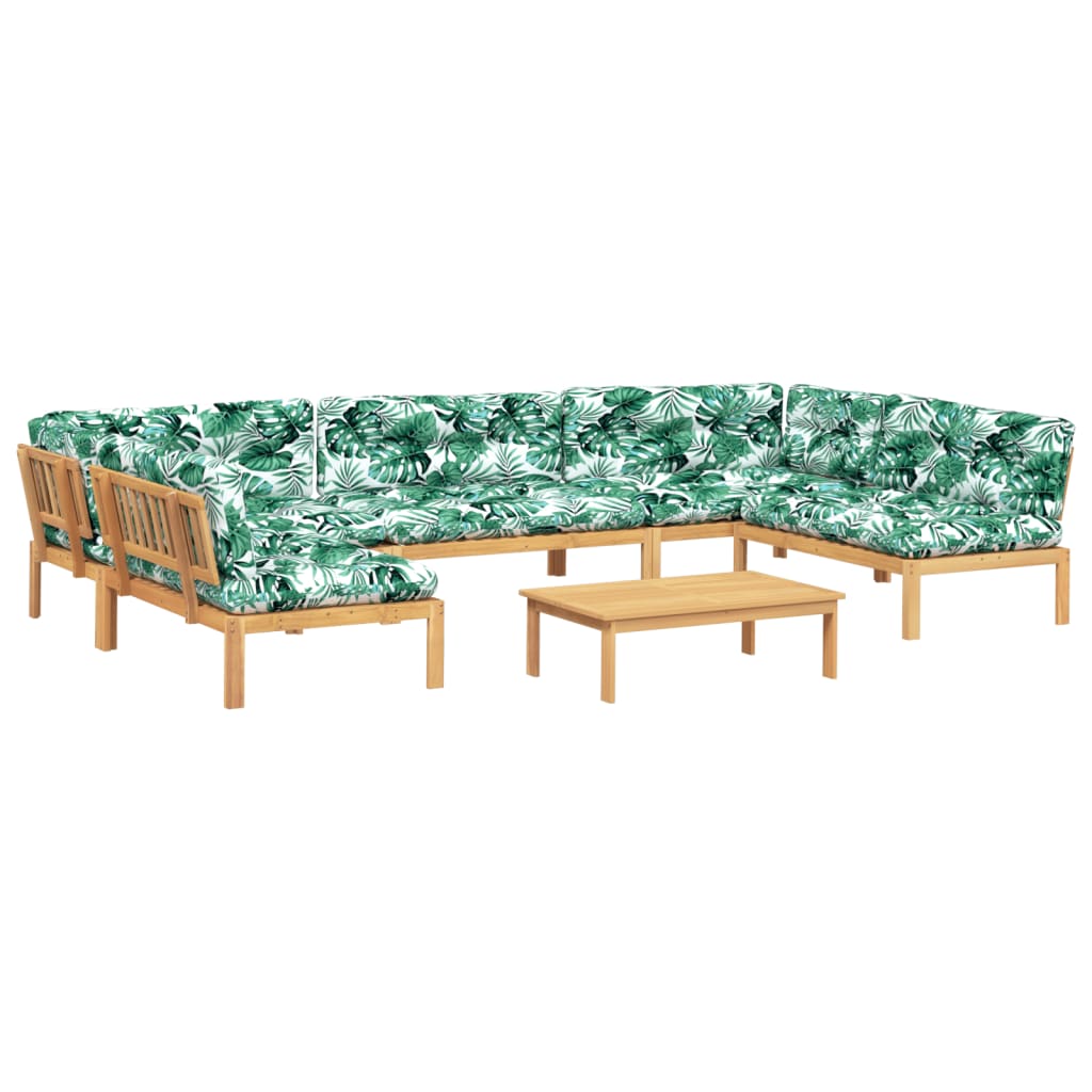 6-delige Loungeset pallet met kussens massief acaciahout is nu te koop bij PeponiXL, paradijselijk wonen!