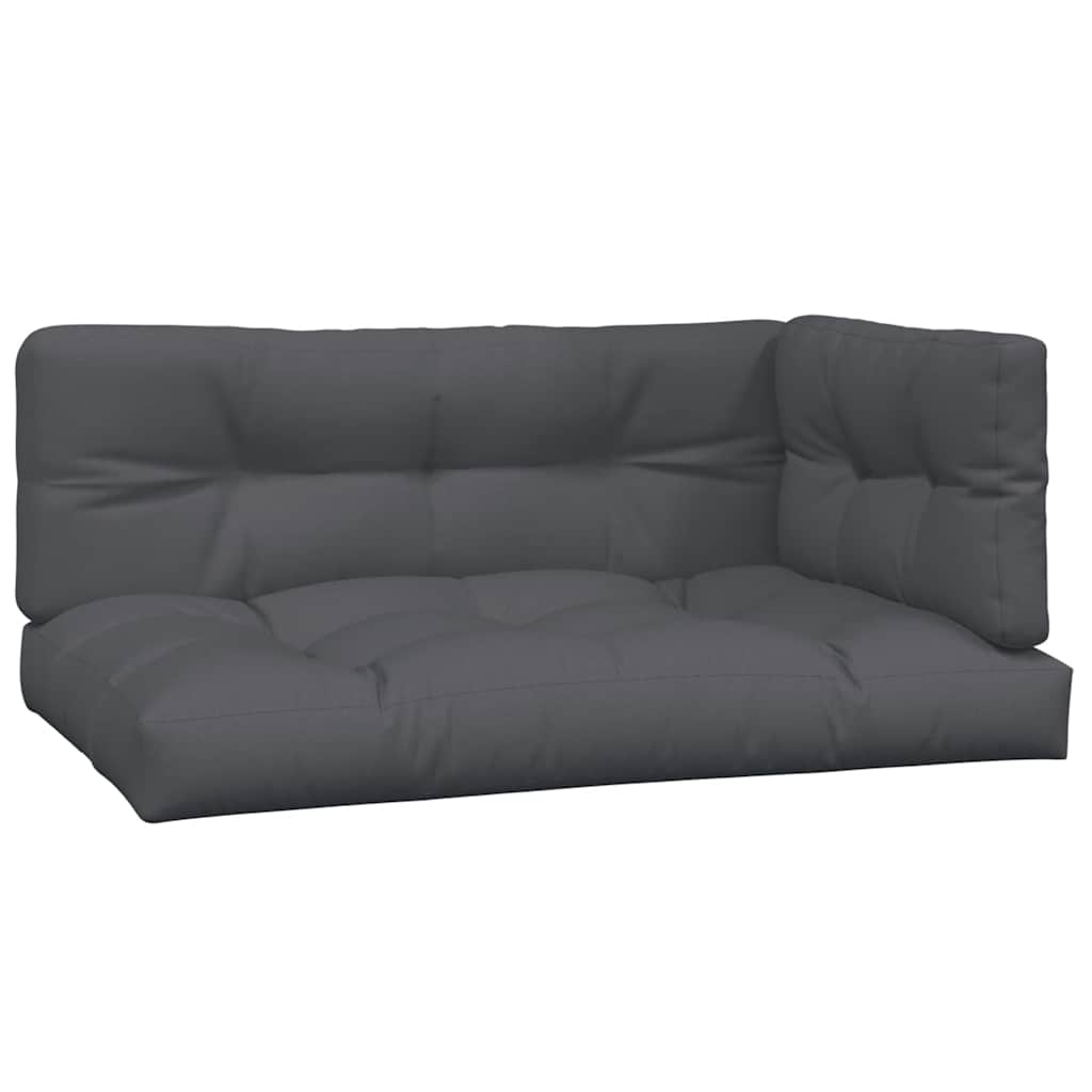 6-delige Loungeset pallet met kussens massief acaciahout