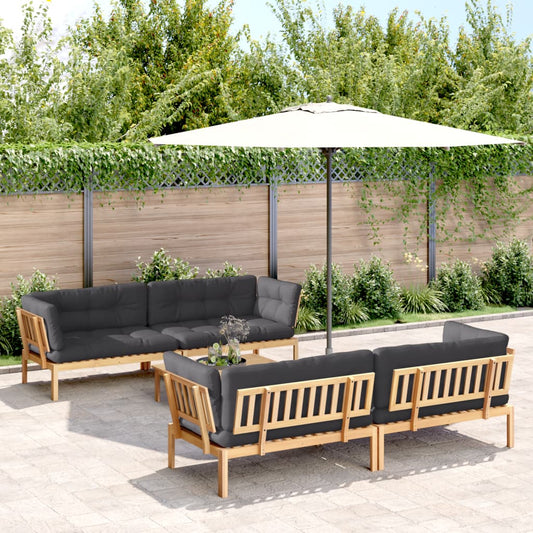 5-delige Loungeset pallet met kussens massief acaciahout is nu te koop bij PeponiXL, paradijselijk wonen!