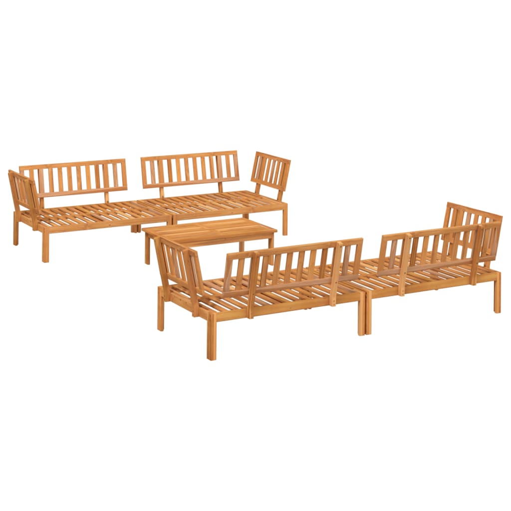 5-delige Loungeset pallet massief acaciahout is nu te koop bij PeponiXL, paradijselijk wonen!