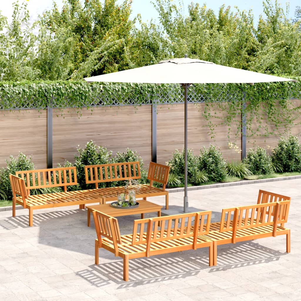 5-delige Loungeset pallet massief acaciahout is nu te koop bij PeponiXL, paradijselijk wonen!
