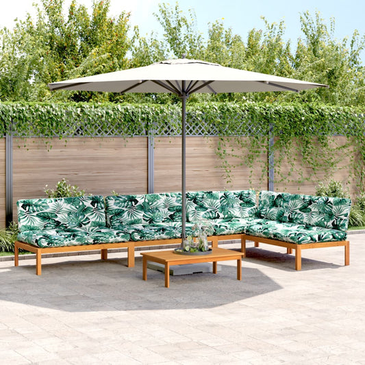 5-delige Loungeset pallet met kussens massief acaciahout is nu te koop bij PeponiXL, paradijselijk wonen!