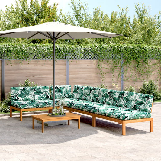 5-delige Loungeset pallet met kussens massief acaciahout is nu te koop bij PeponiXL, paradijselijk wonen!