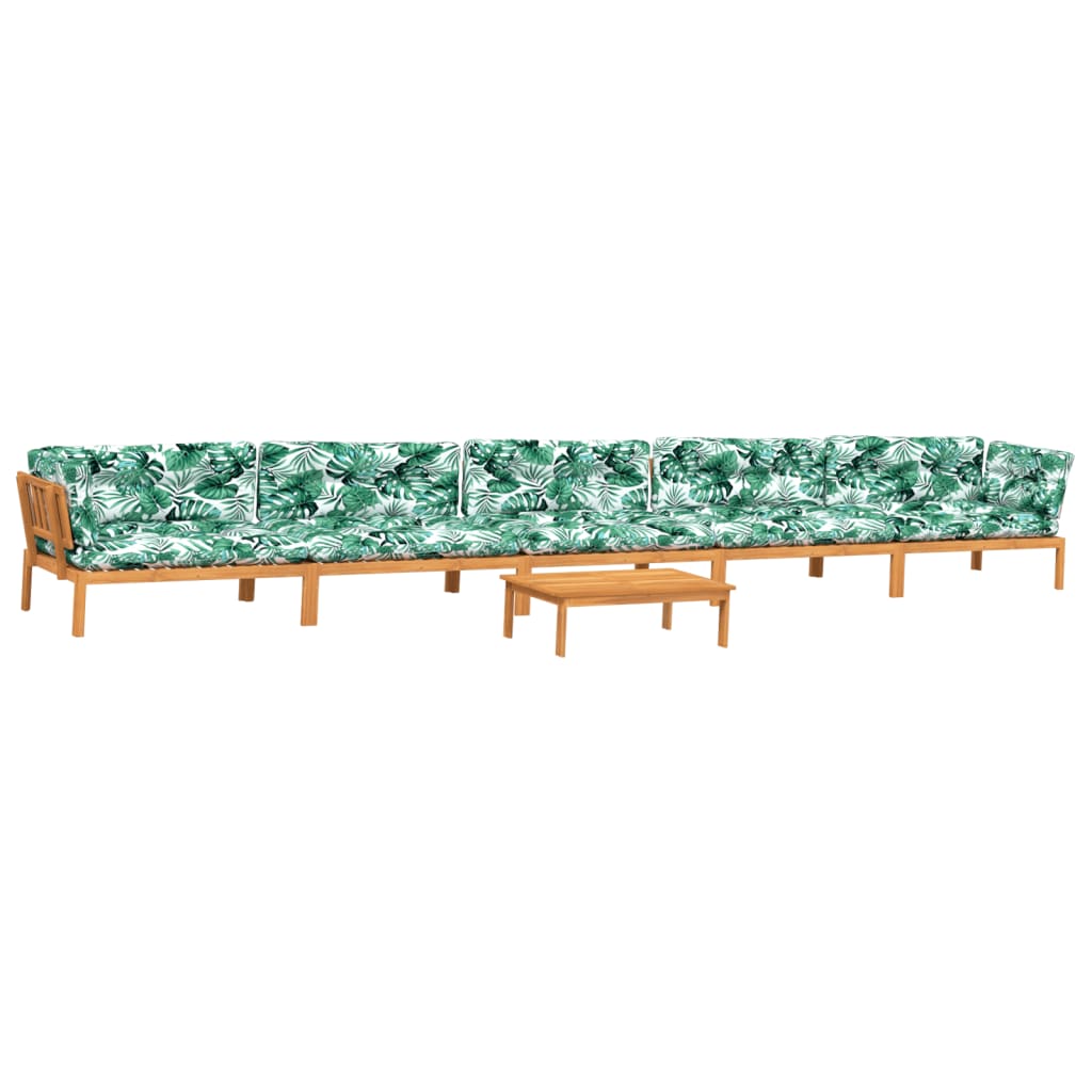 6-delige Loungeset pallet met kussens massief acaciahout is nu te koop bij PeponiXL, paradijselijk wonen!