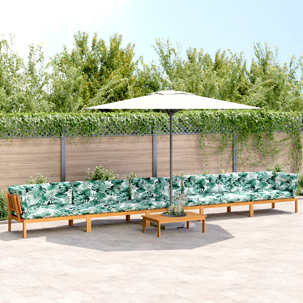 6-delige Loungeset pallet met kussens massief acaciahout is nu te koop bij PeponiXL, paradijselijk wonen!