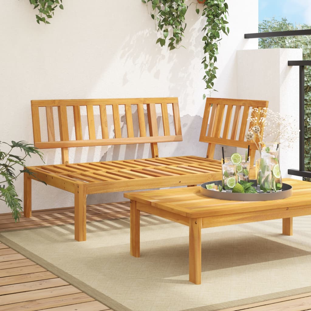 Tuinhoekbank pallet massief acaciahout is nu te koop bij PeponiXL, paradijselijk wonen!