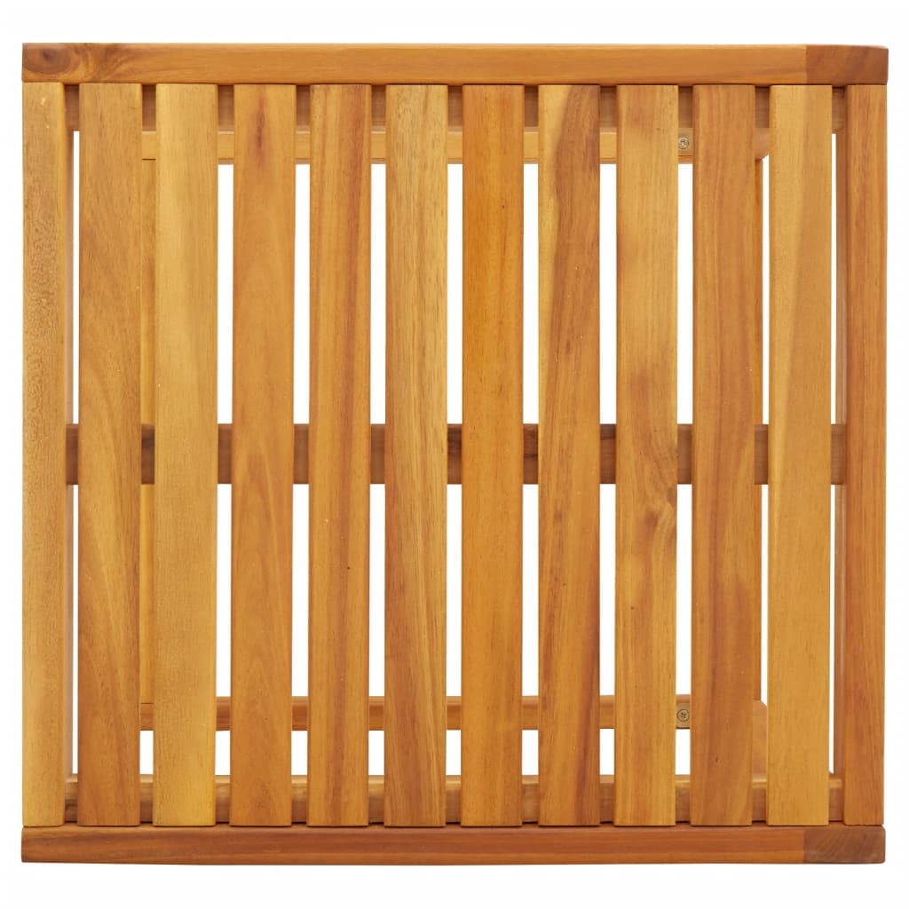 Bijzettafel C-vormig 42x40x50 cm massief acaciahout is nu te koop bij PeponiXL, paradijselijk wonen!