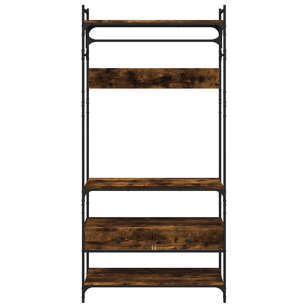Kledingkast met lades 89x39x184,5 cm bewerkt hout gerookt eiken is nu te koop bij PeponiXL, paradijselijk wonen!