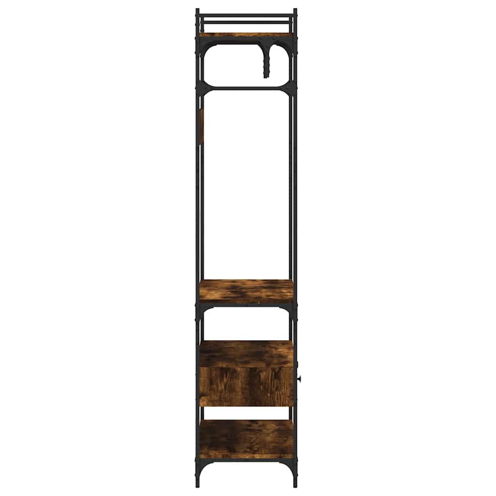 Kledingkast met lades 89x39x184,5 cm bewerkt hout gerookt eiken is nu te koop bij PeponiXL, paradijselijk wonen!