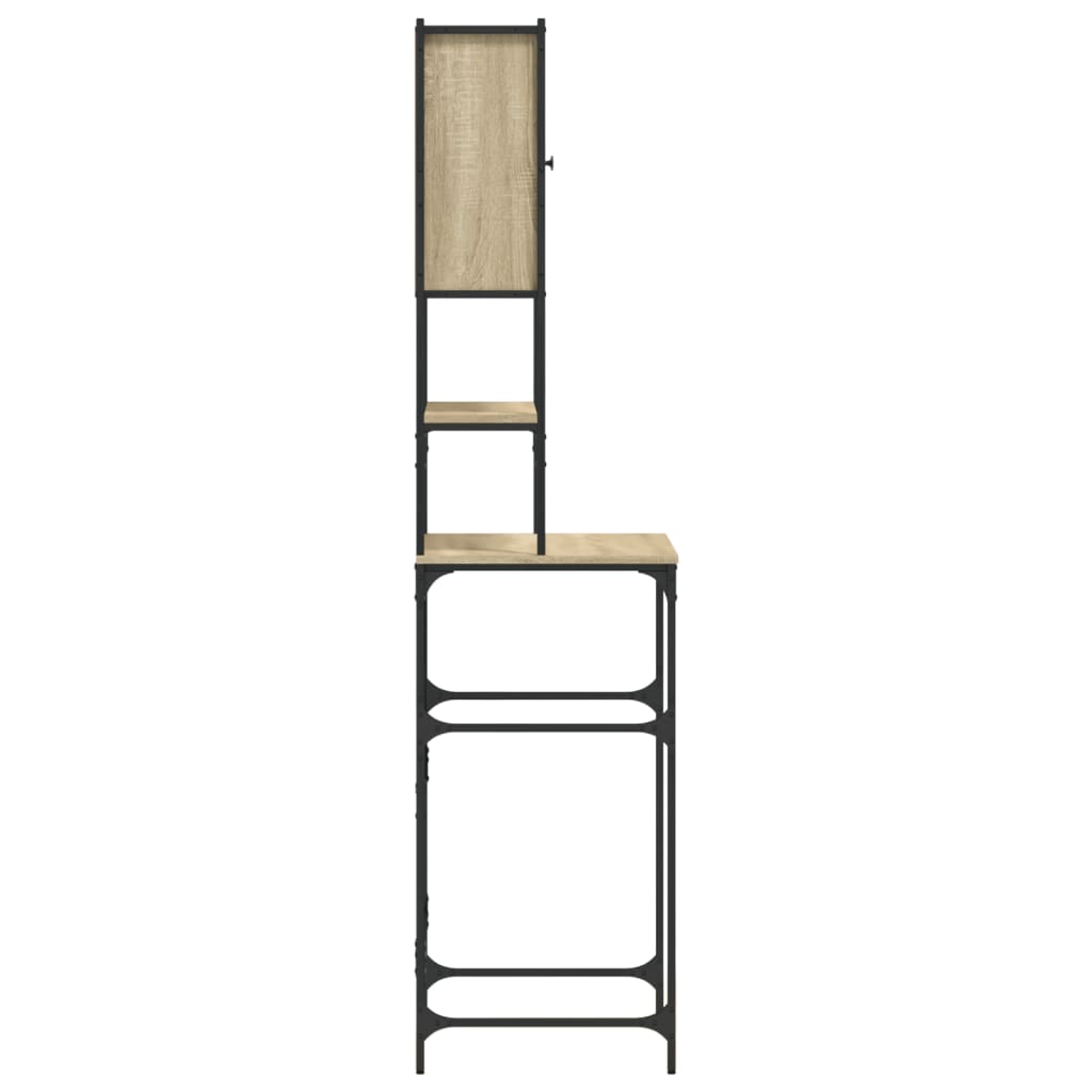 Wasmachinekast 68x48,5x194 cm sonoma eikenkleurig is nu te koop bij PeponiXL, paradijselijk wonen!