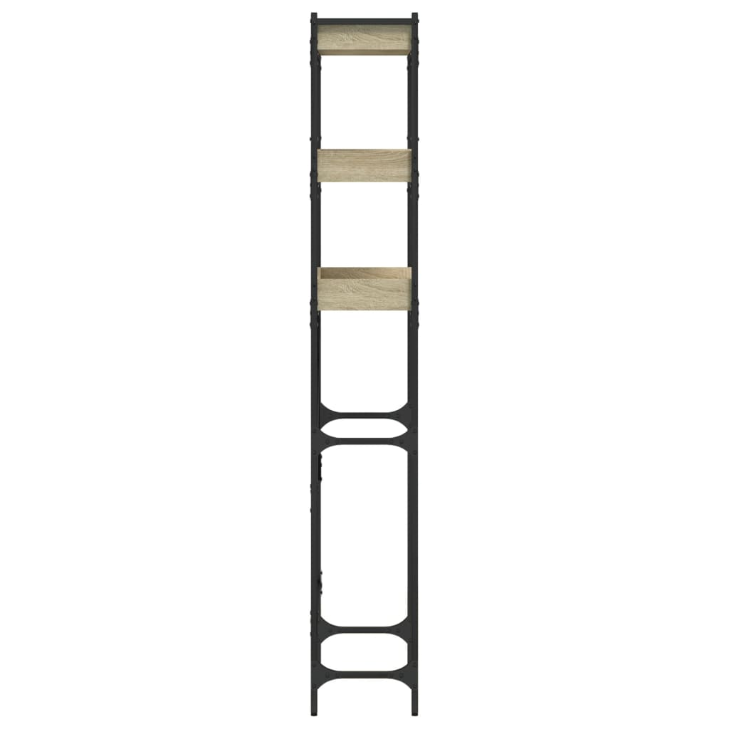 Wasmachinekast 67x25x163 cm bewerkt hout sonoma eikenkleurig is nu te koop bij PeponiXL, paradijselijk wonen!