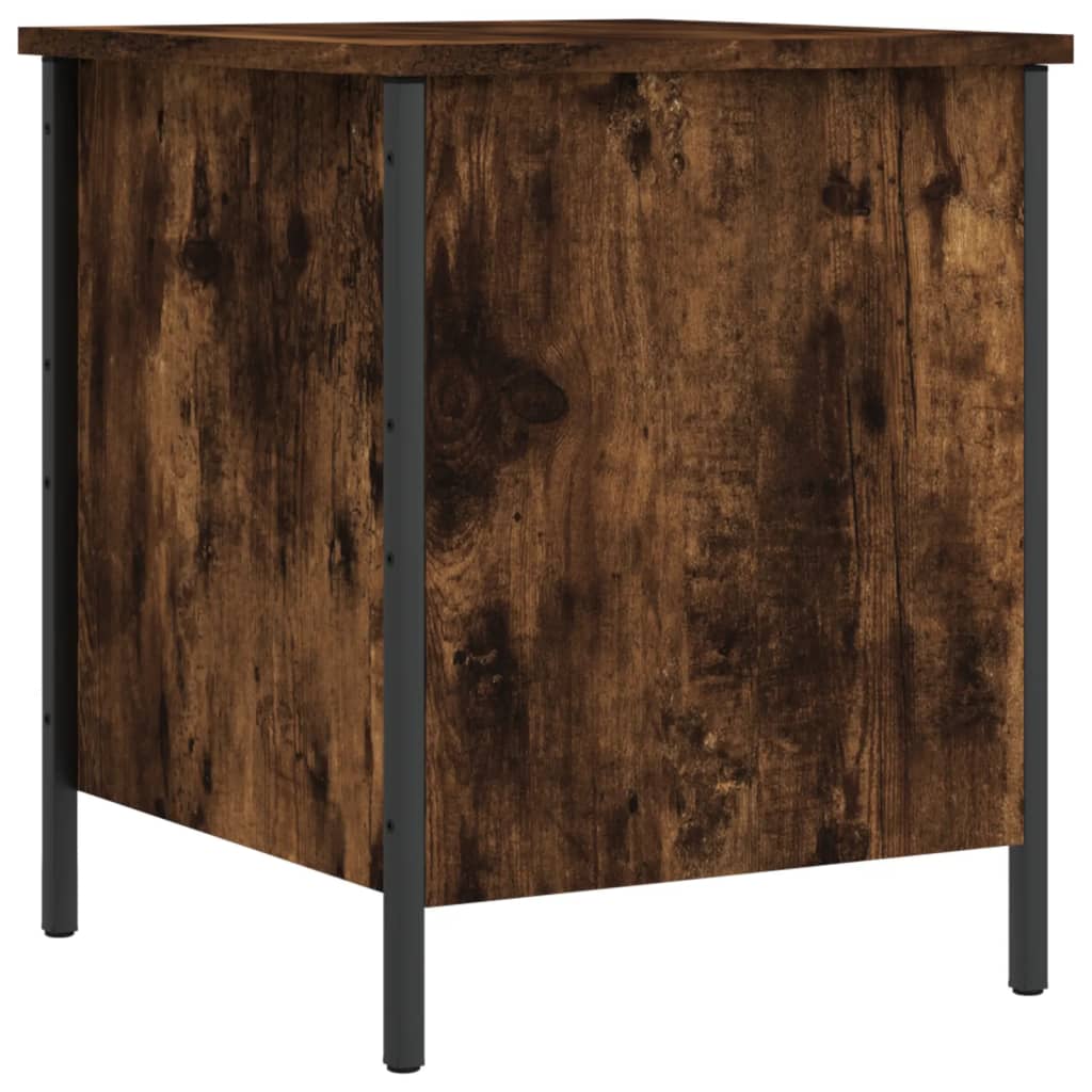 Opbergbankje 40x42,5x50 cm bewerkt hout gerookt eikenkleurig is nu te koop bij PeponiXL, paradijselijk wonen!