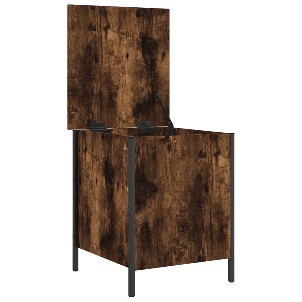Opbergbankje 40x42,5x50 cm bewerkt hout gerookt eikenkleurig is nu te koop bij PeponiXL, paradijselijk wonen!