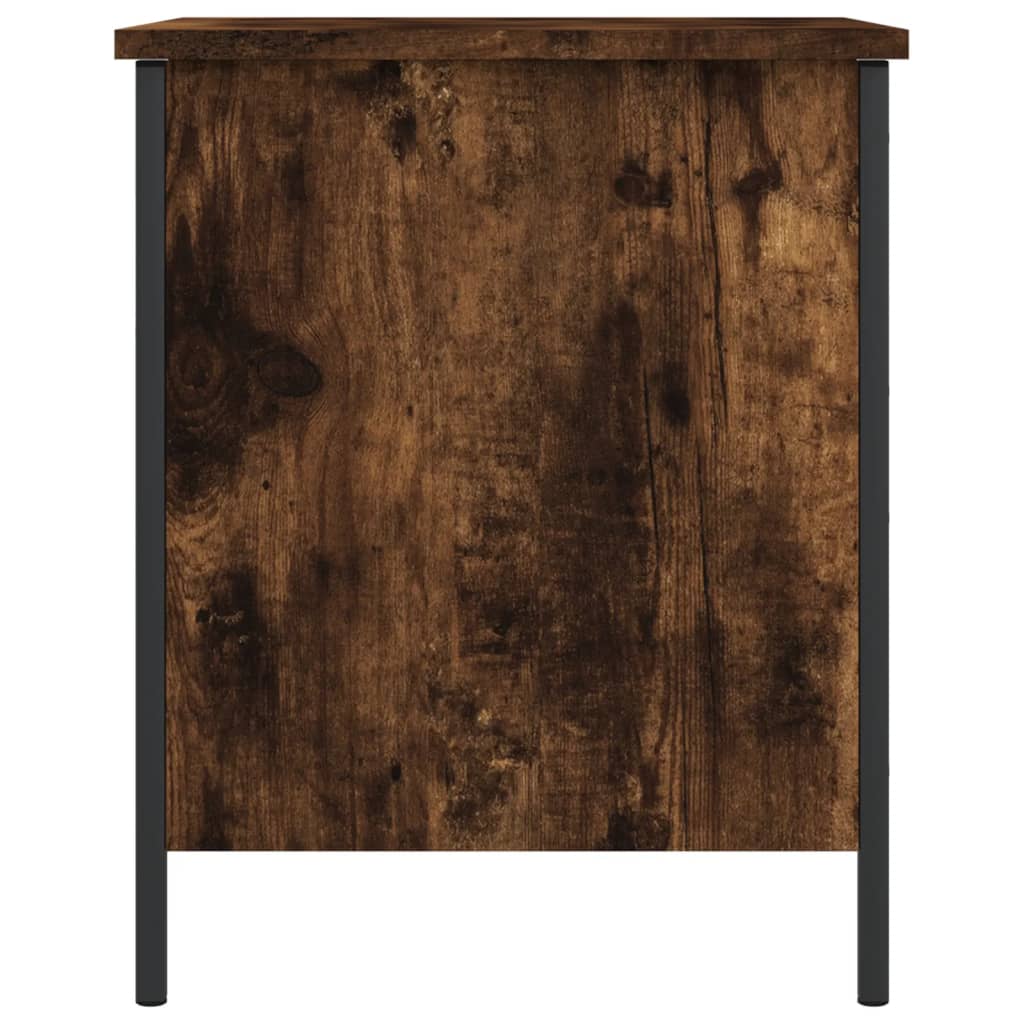 Opbergbankje 40x42,5x50 cm bewerkt hout gerookt eikenkleurig is nu te koop bij PeponiXL, paradijselijk wonen!