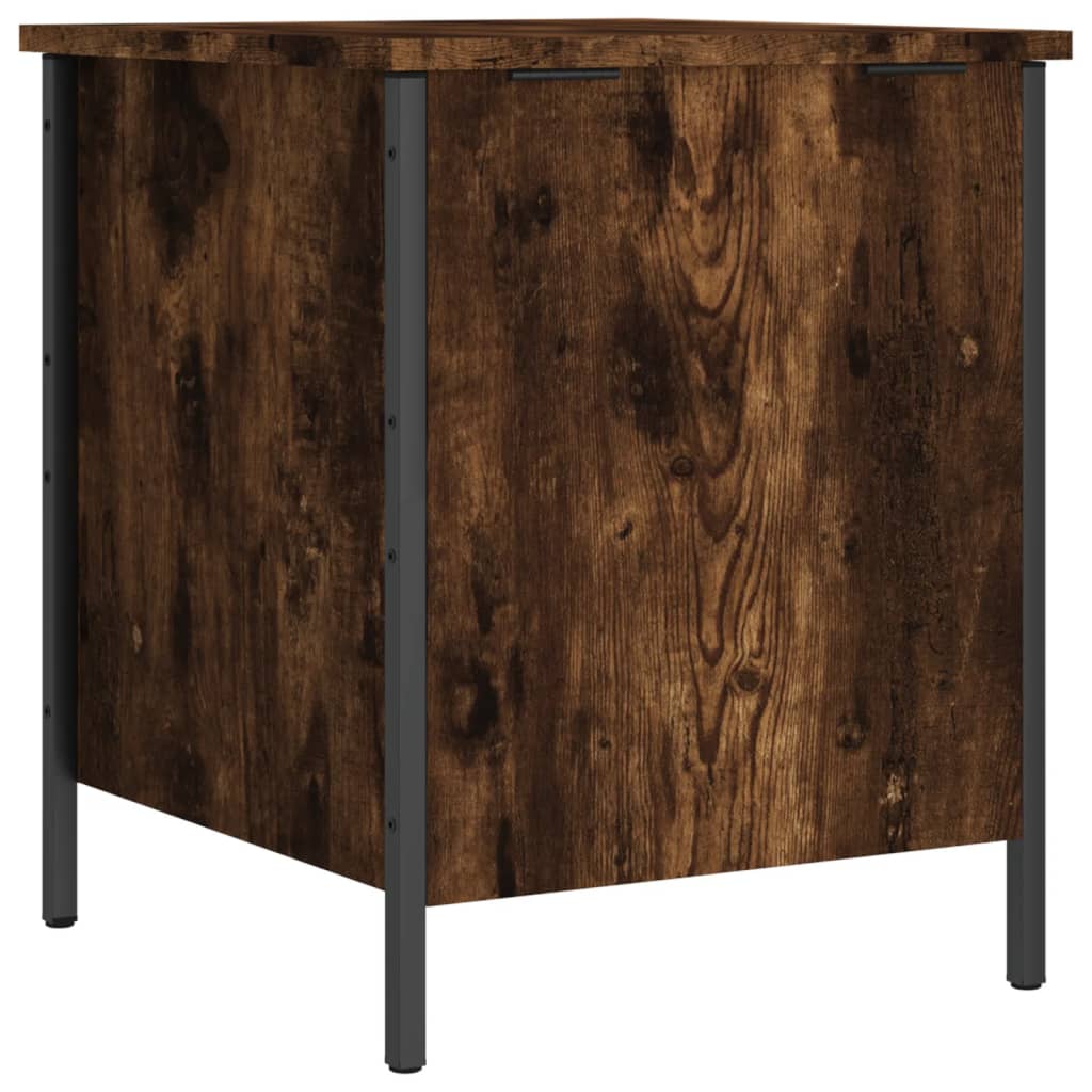 Opbergbankje 40x42,5x50 cm bewerkt hout gerookt eikenkleurig is nu te koop bij PeponiXL, paradijselijk wonen!