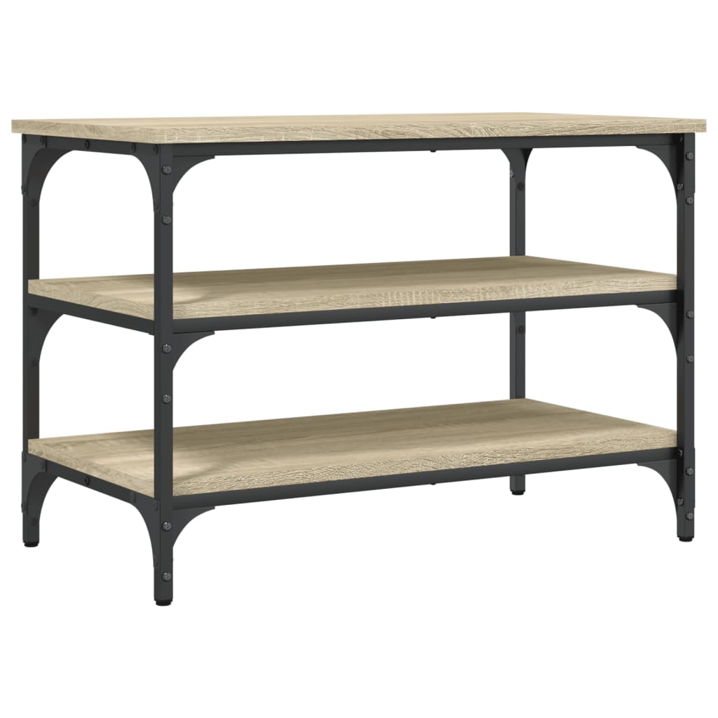 Schoenenbankje 70x38,5x49 cm bewerkt hout sonoma eikenkleurig is nu te koop bij PeponiXL, paradijselijk wonen!