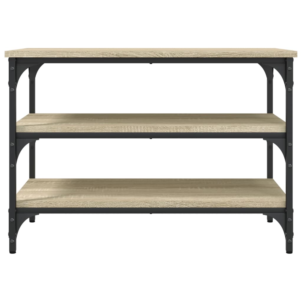Schoenenbankje 70x38,5x49 cm bewerkt hout sonoma eikenkleurig is nu te koop bij PeponiXL, paradijselijk wonen!