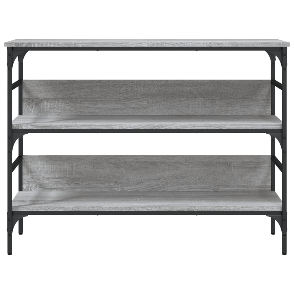 Wandtafel 100x32x75 cm bewerkt hout grijs sonoma eikenkleurig is nu te koop bij PeponiXL, paradijselijk wonen!