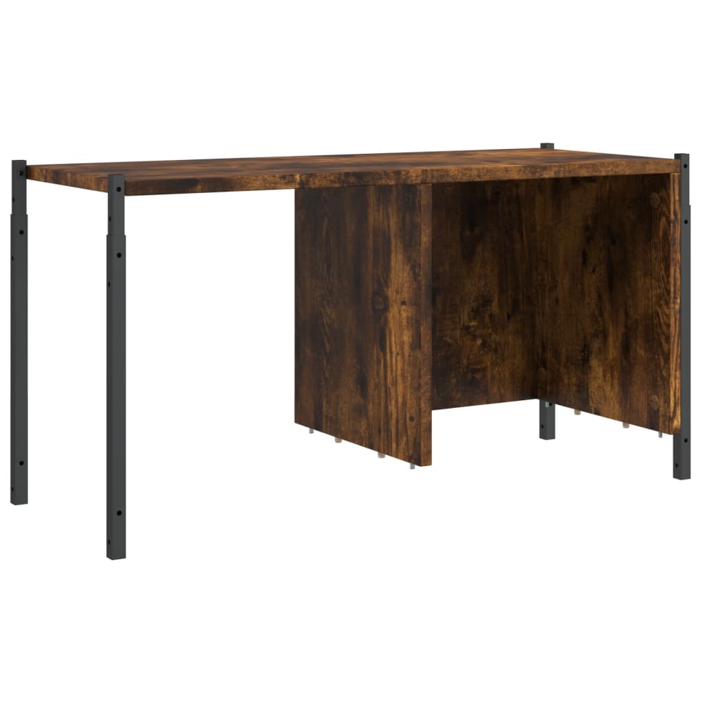 Boekenkast 72x28x172 cm bewerkt hout gerookt eikenkleurig is nu te koop bij PeponiXL, paradijselijk wonen!