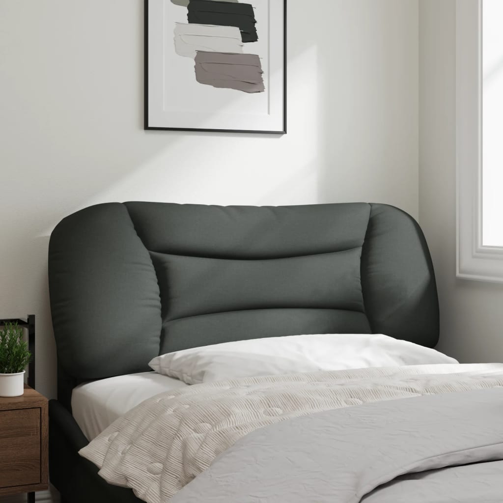 Hoofdbordkussen "Hvar" Donkergrijs 100 cm Stof is nu te koop bij PeponiXL, paradijselijk wonen!