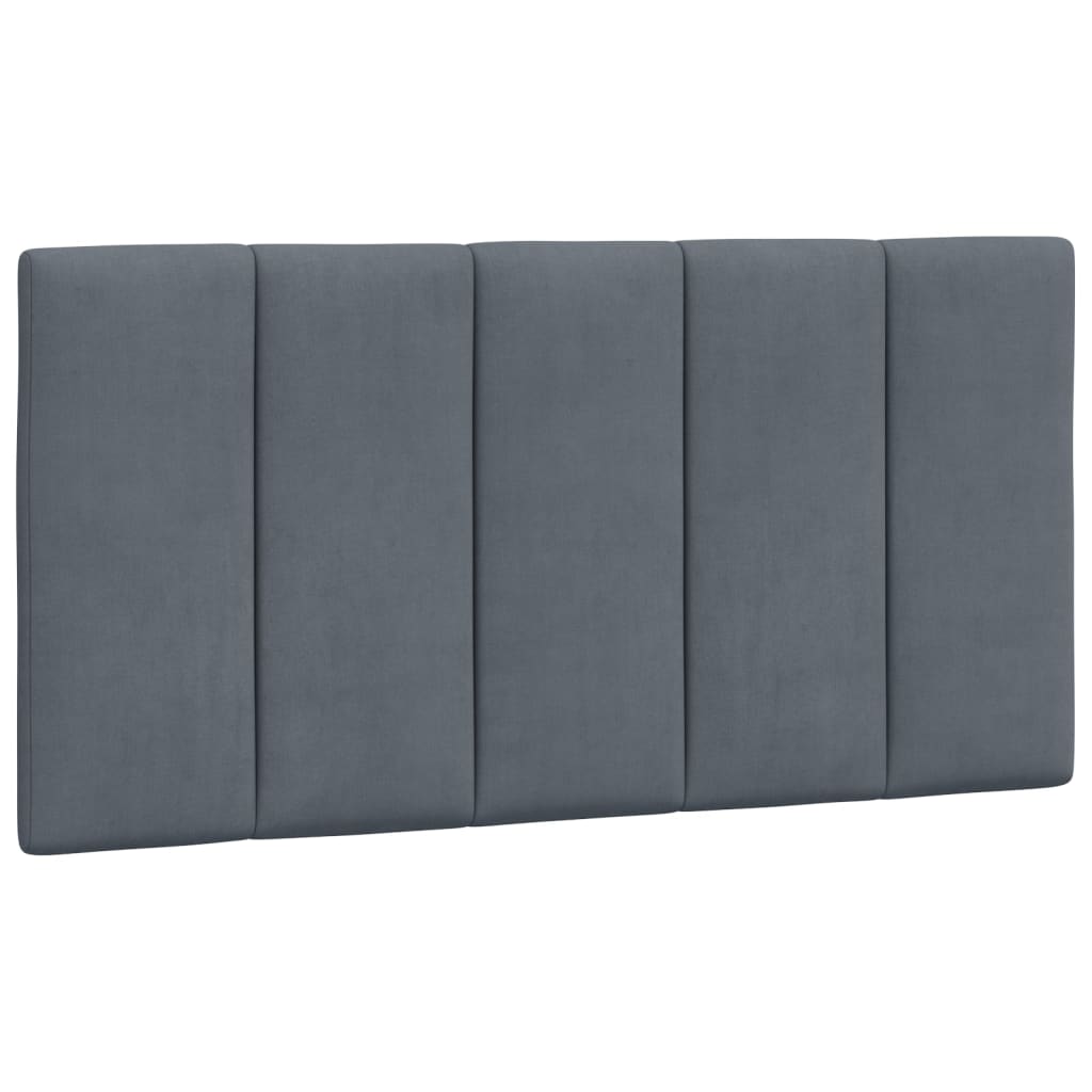 Hoofdbordkussen "Hanko" Donkergrijs 100 cm Fluweel is nu te koop bij PeponiXL, paradijselijk wonen!