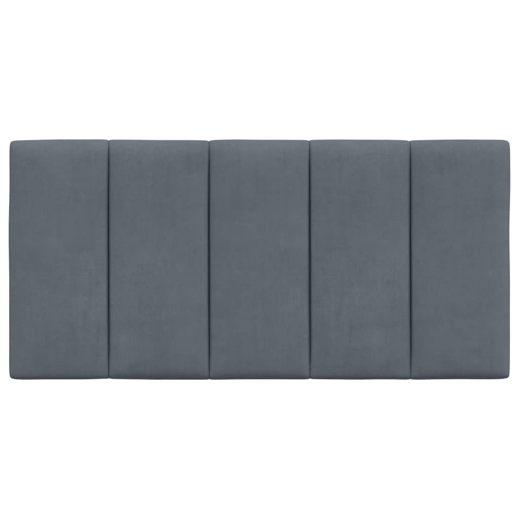 Hoofdbordkussen "Hanko" Donkergrijs 100 cm Fluweel is nu te koop bij PeponiXL, paradijselijk wonen!