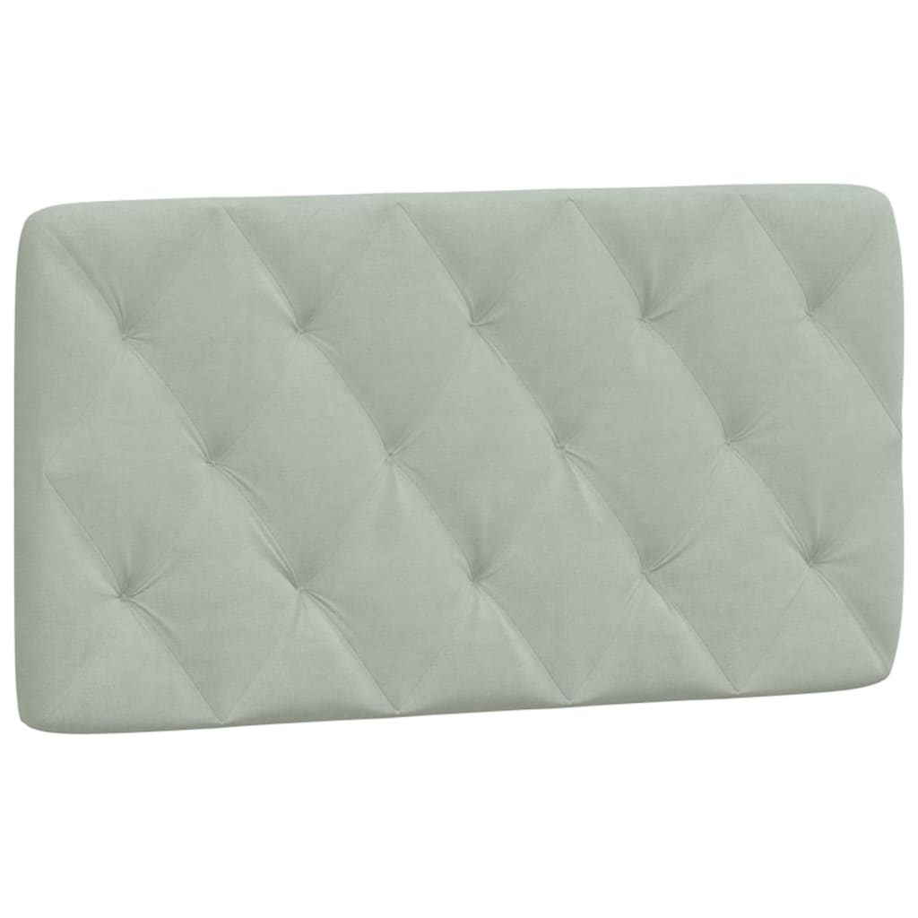 Hoofdbordkussen Lichtgrijs 100 cm Fluweel is nu te koop bij PeponiXL, paradijselijk wonen!