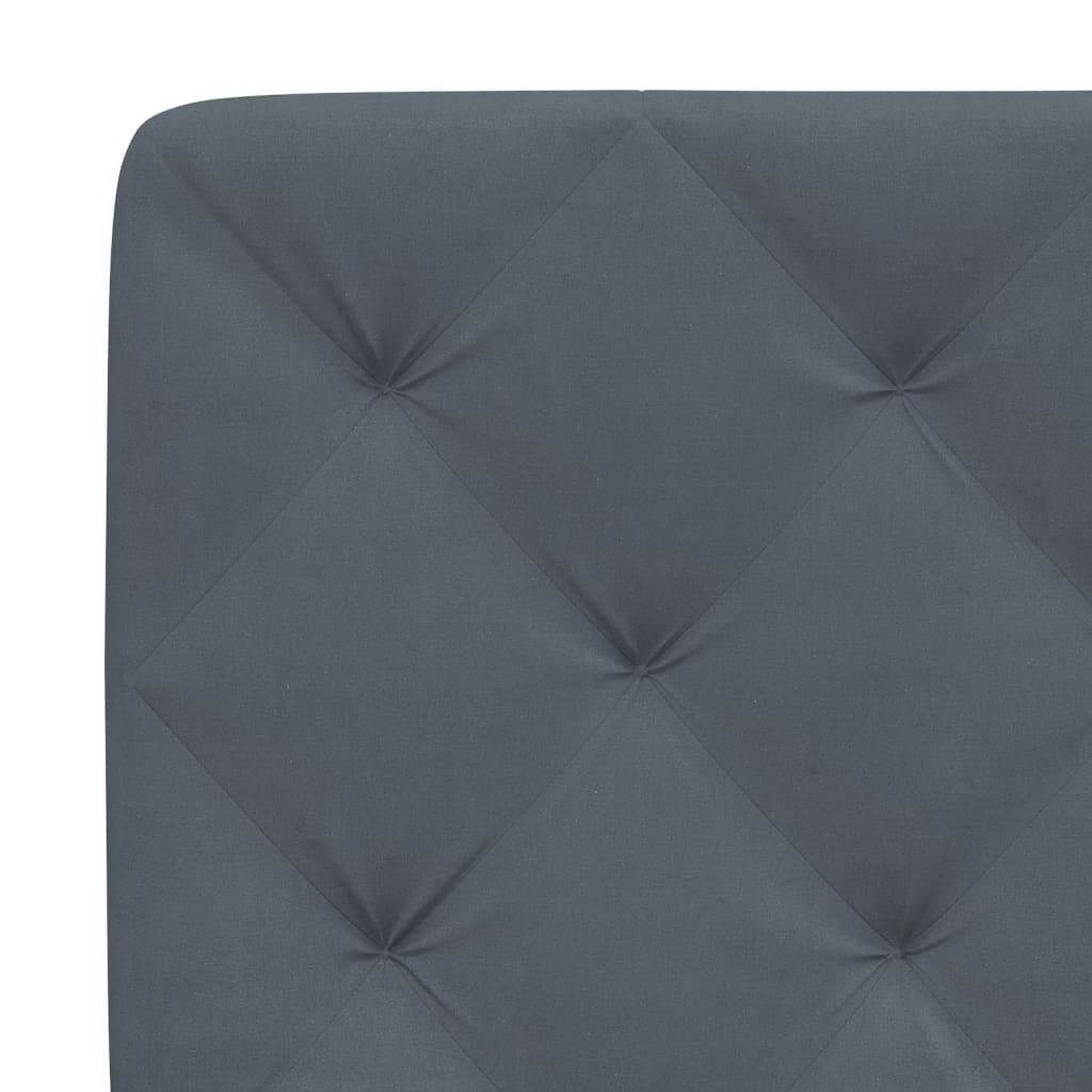 Hoofdbordkussen Donkergrijs 100 cm Fluweel is nu te koop bij PeponiXL, paradijselijk wonen!