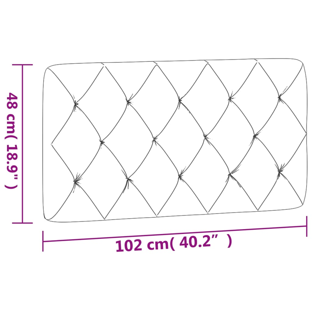 Hoofdbordkussen Donkergrijs 100 cm Fluweel is nu te koop bij PeponiXL, paradijselijk wonen!